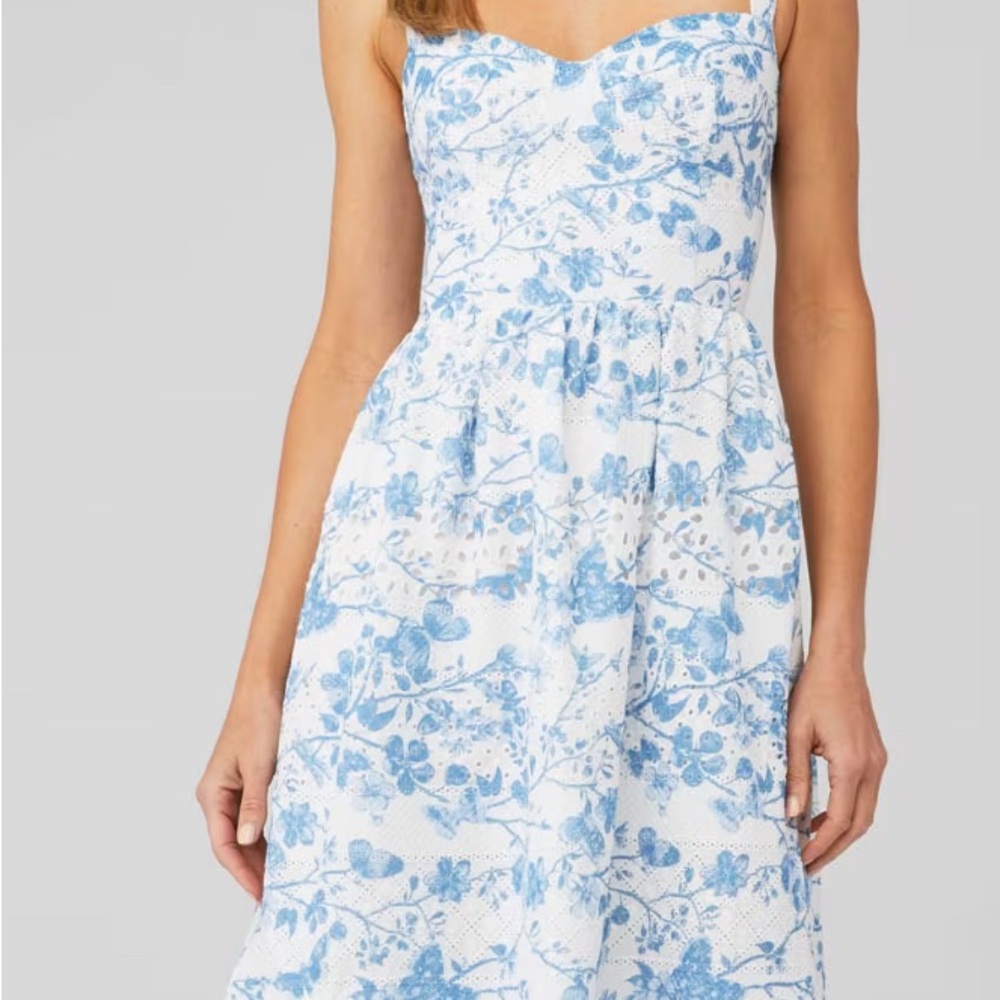 Steve Madden Floral Blue and White dress